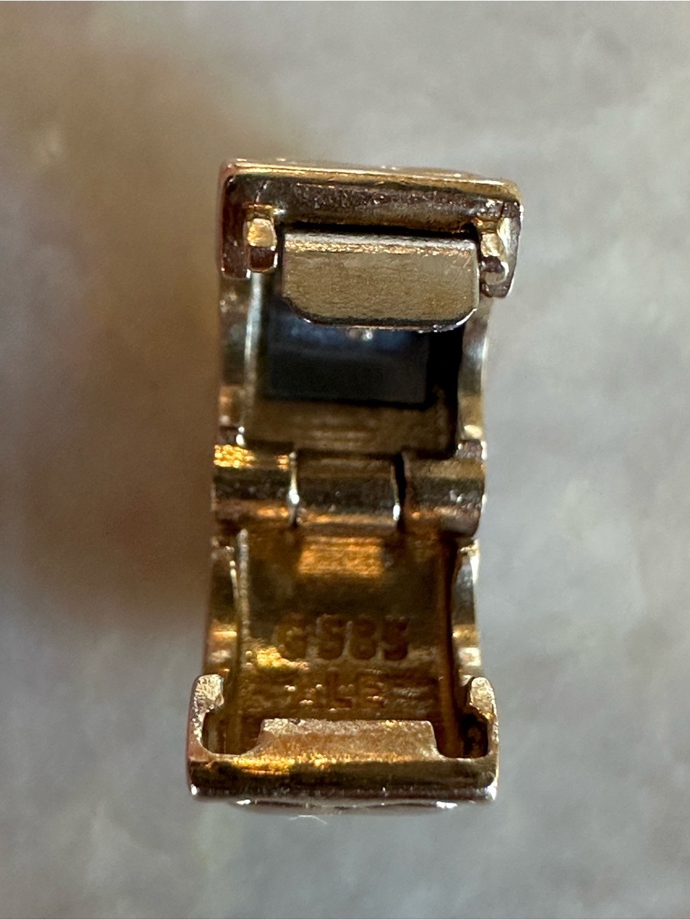 Two Pandora 14k solid gold Heart Clips for Pandora Memories bracelet - Picture 5 of 7